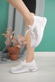 Kadın Triko Taş Detaylı Sneaker Yürüyüş Ayakkabısı - 8