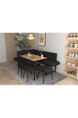 Wood House PAMİR KÖŞE TAKIMI  SİYAH-CEVİZ (MUTFAK,BAHÇE,BALKON,OTURMA ODASI) - 1