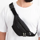 Lederax Çapraz Göğüs ve Bel Çantası Krinkıl Kumaş thumbnail 1