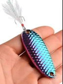 Eagenset Kaşık 15gram / 4,9 c.m Çok Renkli Sahte Yem, Spin, Rapala, Jig Yem, Zoka Yem, Alabalık, Çinekop, Levrek, Lüfer, Palamut, Zargana, Turna, Zoka Yem - 2