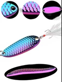 Eagenset Kaşık 15gram / 4,9 c.m Çok Renkli Sahte Yem, Spin, Rapala, Jig Yem, Zoka Yem, Alabalık, Çinekop, Levrek, Lüfer, Palamut, Zargana, Turna, Zoka Yem - 3