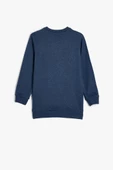 Koton Erkek Çocuk Sweatshirt Dinozor Baskılı Bisiklet Yaka Uzun Kollu Şardonlu - 2