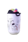 Qoja Kese 40 L Cute Animals Desenli Çok Amaçlı Çamaşır Ve Oyuncak Sepeti - 2