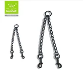 Nunbell Köpek Gezdirme İkili Zincir 2,5 cm - 1