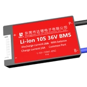 Daly Bms 10S 36V Deşarj 25A -Şarj 10A Balanslı Pil Koruma Modülü thumbnail 1