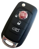 Fiat Egea Uyumlu Kumanda Kabı Anahtar Kabı Oto Anahtarlık Logolu 3 Tuşlu thumbnail 1