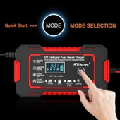 12v 6a Akıllı Araba Motosiklet Lcd Ekran Araç Akü Onarım Hızlı Şarj Cihazı Islak Kuru Jel Kurşunasit - 6