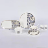 Vitale Karışık Desenli New Bone 32 Parça Kahvaltı Takımı MTFK.0122 - 3