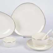 Vitale Elips Beyaz New Bone 32 Parça Kahvaltı Takımı MTFK.0123 - 2