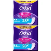 Orkid Günlük Ped Günlük Koruma Normal 56 Adet Ekonomik Paket (Tekli Paketlerde) (2PK*28) - 1