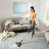 WORX WX038 20Volt 2.0Ah. Li-ion 105Watt Çift Akülü Kömürsüz Siklonik Sistem Şarjlı Dikey Süpürge - 2