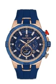 Sergio Tacchini St.1.10331.1 Dual Time Fonksiyonlar Aktif Silikon Kordon Lacivert Erkek Kol Saati - 1