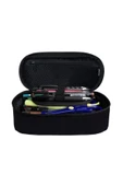 JAGBAG Oval Pencil Case-Oval Tip Geniş Iç Hacimli Siyah Kalem Kutusu Kalemlik - 3