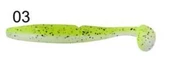 Captain 3516 Pukka Shad 9cm 7gr Levrek Silikonu 5'li Paket Suni Yem - 3