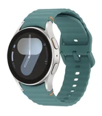 Samsung Samsung Galaxy Watch 4 5 6 7 FE 40 44 Classic 42 43 46 47 mm Kordon Dekoratif Örgü Çizgili Spor Silikon Kayış - 7