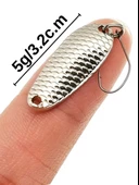 Eagenset Kaşık 5g/3.2c.m Gümüş Yapay Yem, Spin, Rapala, Jig Yem, Zoka Yem, Alabalık, Çinekop, Levrek, Lüfer, Palamut, Zargana, Turna, Zoka Yem - 1
