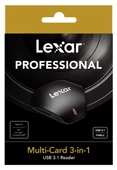 LEXAR LRW500URB MULTI-CARD 3-IN-1 USB 3.1 TYPE-C READER SUPPORTS CF / SD MICRO SD UHS-II CARDS - 1