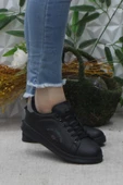 Fort Row Lena Siyah Füme Rahat Hafif Sneaker Kadın Spor Ayakkabı - 2