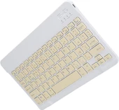 Apple iPad Pro 3. Nesil 11" Uyumlu Kablosuz Bluetooth Şarj Edilebilir Klavye - Sarı - 7