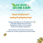 Wee Baby Organik Içerikli 50+ Faktör Bebek Güneş Kremi 75 ml - 5