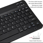 Casper Via S48 8" Uyumlu Kablosuz Bluetooth Şarj Edilebilir Klavye - Siyah - 4
