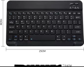 General Mobile E-Tab 4 10.1" Uyumlu Kablosuz Bluetooth Şarj Edilebilir Klavye - Siyah - 6