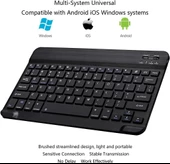 Hegitech Pro S10 10.1" Uyumlu Kablosuz Bluetooth Şarj Edilebilir Klavye - Siyah - 3