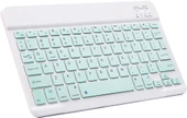 General Mobile E-Tab 20 10.1" Uyumlu Kablosuz Bluetooth Şarj Edilebilir Klavye - Yeşil - 1