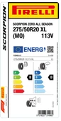 Pirelli 275/50R20 113V XL Scorpion Zero All Season Mo 4X4 Dört Mevsim Lastiği 2024 - 2