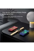 Mmctech 3in1 Iphone Samsung Huawei Telefon Kulaklık Akıllı Saat Kablosuz Hızlı Şarj Padi Wireless Dock thumbnail 5