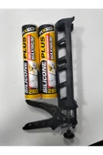 Sgs    2 Adet Beyaz Silikon ( 280 gr ) + Plastik Silikon Tabancası - 1