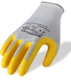 KF-999-Y Pamuk Nitril İş Eldiveni No:9 (5 Adet) - 1