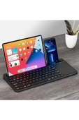 Apple iPad Air 5. Nesil 10.9" Uyumlu Kablosuz Bluetooth Şarjlı Büyük Boy Standlı TouchPad'li Klavye - 2