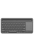 Apple iPad Air - iPad 5 9.7" Uyumlu Kablosuz Bluetooth Şarjlı Büyük Boy Standlı TouchPad'li Klavye - 1