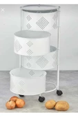4 KATLI METAL SEBZELİK - 1