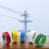 Elektrikçi Bandı 1 ADET Siyah Kırmızı Beyaz İzole Elektirik Bant Bandı Pvc Geniş 19 mm 10 YDS thumbnail 3