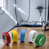 Elektrikçi Bandı 1 ADET Siyah Kırmızı Beyaz İzole Elektirik Bant Bandı Pvc Geniş 19 mm 10 YDS thumbnail 5