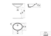 Creavit TP216 Tezgah Altı Oval Lavabo 37X51 cm Beyaz - 2