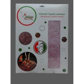 Çikolata Transfer Jelatini 40x25 Love Kırmızı (25 Adet) - 1
