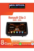 RENAULT CLİO 3 ANDROİD 8GB RAM 128GB ROM 8 ÇEKİRDEK CARPLAY MULTİMEDYA - 1