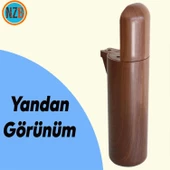 Mobilya Kanepe TV Ünitesi Koltuk Ayağı Baza Ayakları Ahşap Desenli Kahverengi Ceviz 15 cm - 8