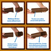 Mobilya Kanepe TV Ünitesi Koltuk Ayağı Baza Ayakları Ahşap Desenli Kahverengi Ceviz 15 cm - 4