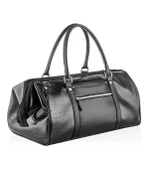 Seyahat Spor ve Fitness Çantası Suni Deri - LX600 Krokodil Siyah thumbnail 1