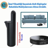 Mobilya Yükseltici Sehpa Kanepe TV Ünitesi Koltuk Ayağı Baza Ayakları Mat Siyah 15 cm thumbnail 2