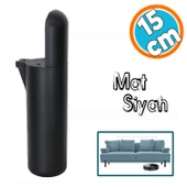 Mobilya Yükseltici Sehpa Kanepe TV Ünitesi Koltuk Ayağı Baza Ayakları Mat Siyah 15 cm thumbnail 1