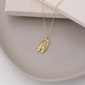 925 Ayar Gümüş Aşk Kuşları Temalı Kolye thumbnail 4