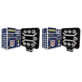 Niken Pro 8 Led Kare 3 Fonksiyonlu Off Road Sis Farı Çalışma Lambası 2 Adet 12-24V 27W - 1