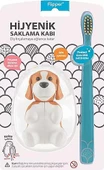 Flipper Animals Hijyenik Saklama Kabı + Çocuk Diş Fırçası Seti - Köpek - 1