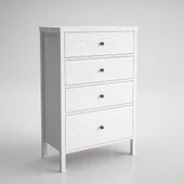 Sakura Tunis 4 çekmeceli şifonyer -Wood Beyaz-Minifiks Bağlantılı - 6
