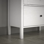 Sakura Tunis 4 çekmeceli şifonyer -Wood Beyaz-Minifiks Bağlantılı - 3